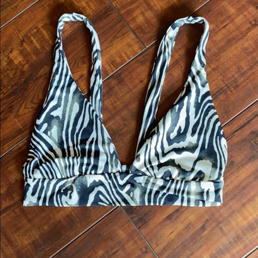 boys + arrows zebra bikini top